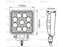 LED Farol, CISPR 25: Not Classified, 2500 Lumens, 10-30V (S.112523)