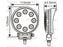 LED Farol, CISPR 25: Class 1, 1840 Lumens, 10-30V (S.112524)