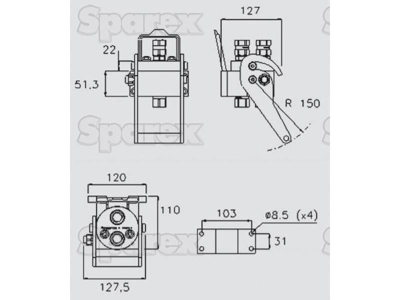 Multifaster Conecção - Rosca Fêmea - 1/2'' 2P206 Série (S.112602)