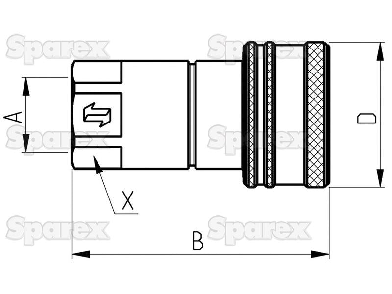 Valvula Fêmea 1/4'' BSP ANV Series (S.112645)