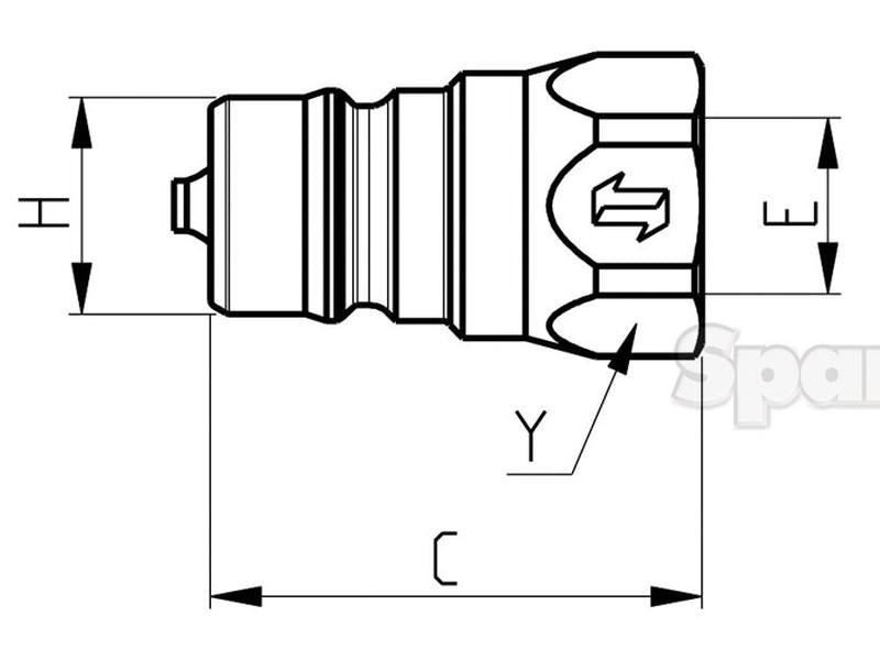 Valvula Macho 1/4'' BSP ANV Series (S.112646)