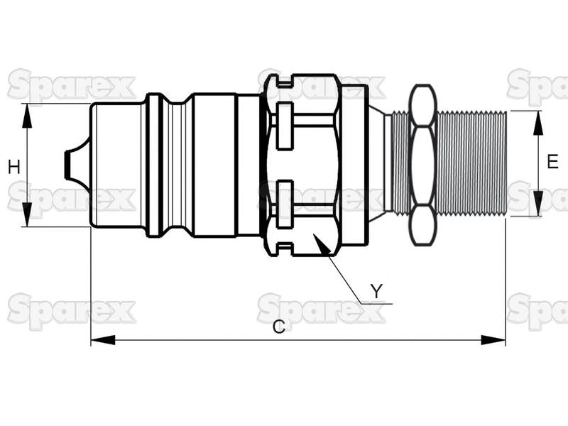 Valvula Macho M18 x 1.50 CPV-CNV Series (S.112660)