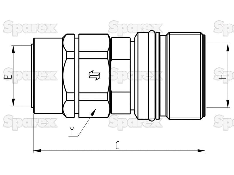 Valvula rosca femea 1/2''BSP - CVV Series (S.112668)