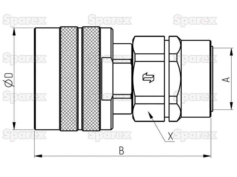 Valvula rosca macho M18x1,5 - CVV Series (S.112670)