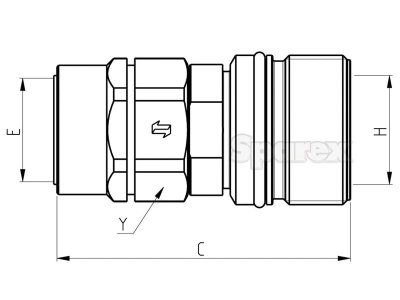 Valvula rosca femea 1''BSP - CVV Series (S.112673)