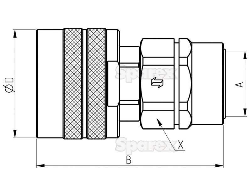 Valvula rosca macho 1''BSP - CVV Series (S.112674)