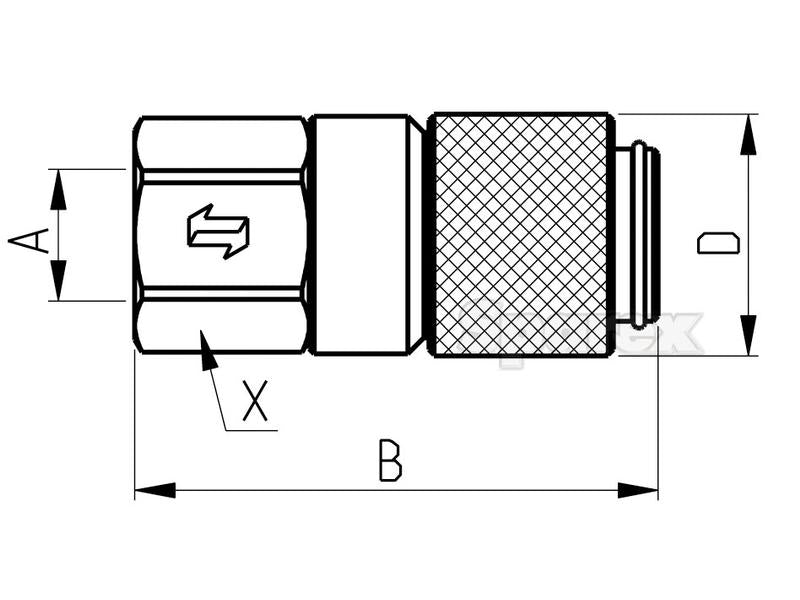 Test Nipple 1/4'' NPT (S.112678)