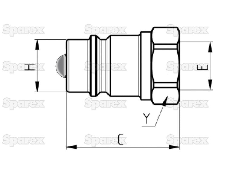 Valvula Macho 1/2'' BSP (S.112736)