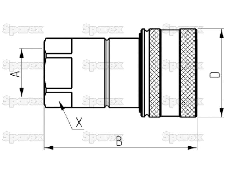 Valvula Fêmea 1/4'' BSP NV Series (S.112739)