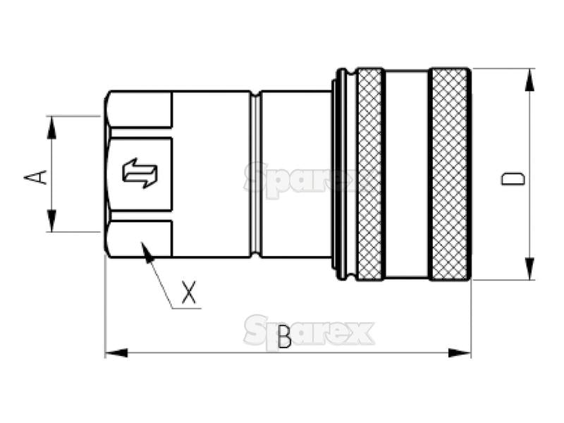 Valvula Fêmea 3/4'' BSP NV Series (S.112741)