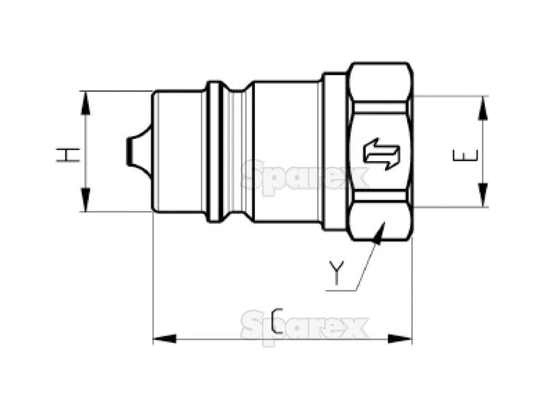 Valvula Macho 3/8'' BSP NV Series (S.112744)