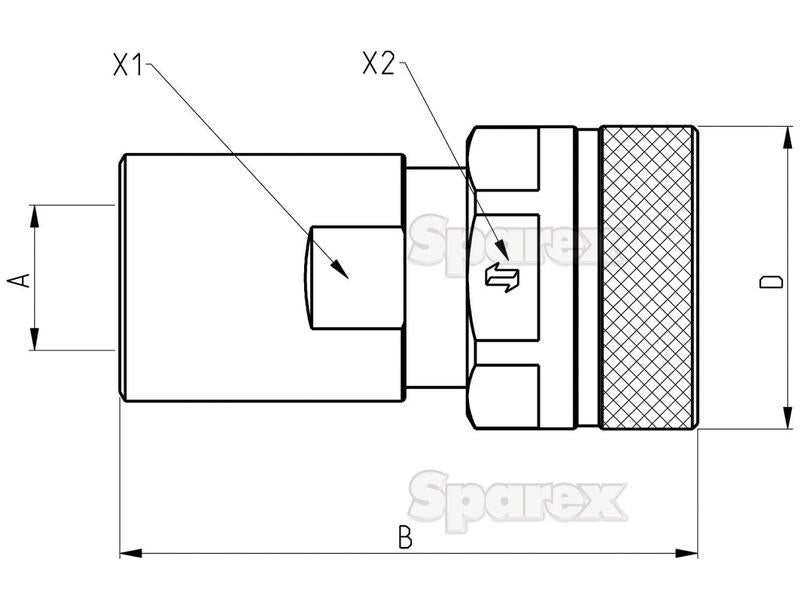 Valvula rosca femea 3/8''BSP - VVS Series (S.112801)