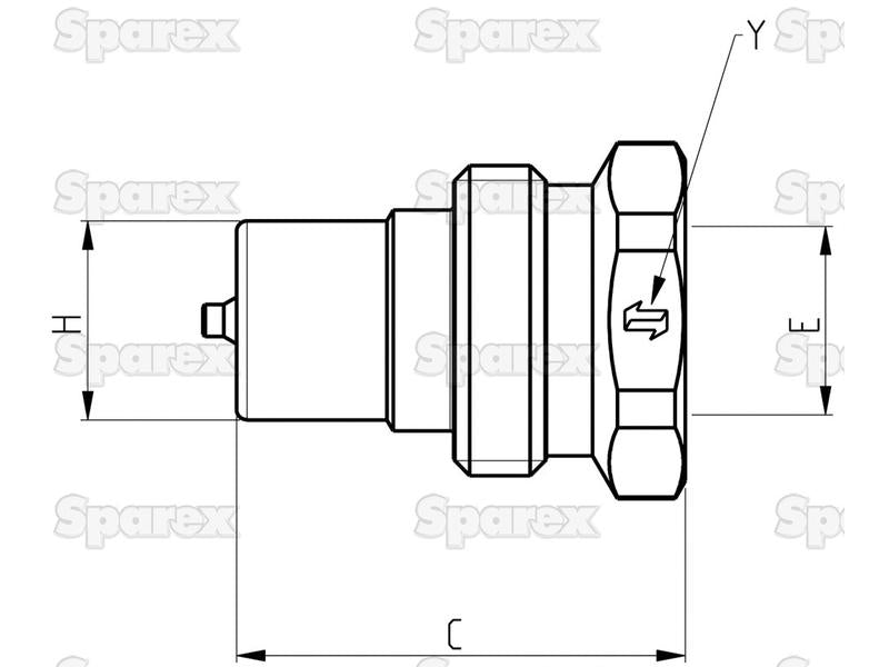 Valvula rosca macho 3/8''BSP - VVS Series (S.112802)