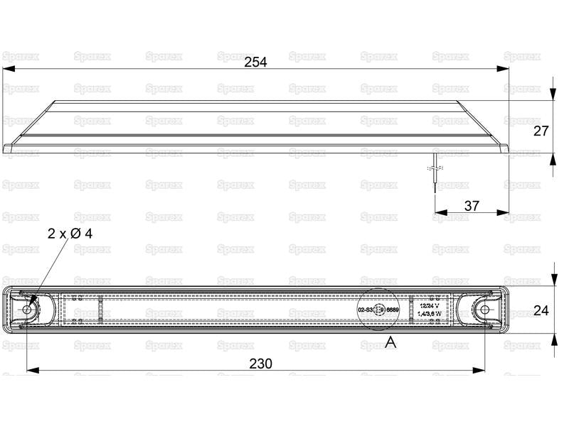 LED Farolim, 12-24V (Esq./Dir.) (S.113367)