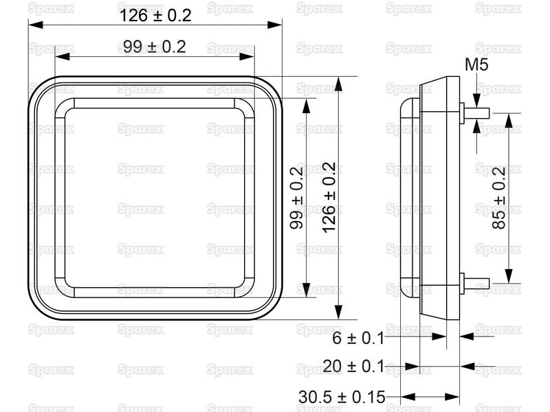 LED Farolim, Esq./Dir., 10-30V (S.113384)