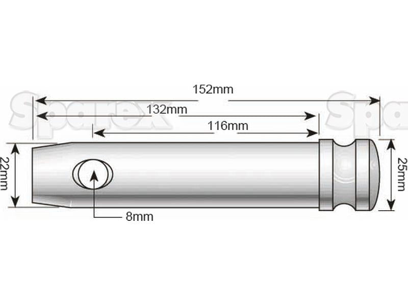 Cavilha 22x116mm (S.11360)