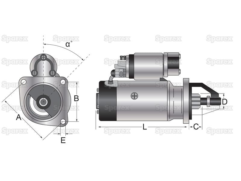 Motor de Arranque - 12V, 2.7Quilowatts (Mahle) (S.113795)