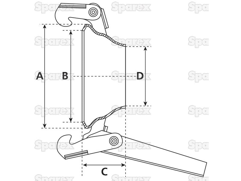 Anel de fixação soldar - 4'' (100mm) (galvanizado) (S.115031)