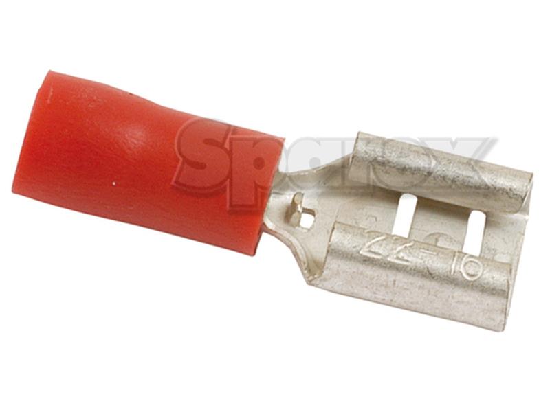 Terminal, Aperto Standard - Fêmea, 6.3mm, Vermelho (0.5 - 1.5mm) (S.11563)