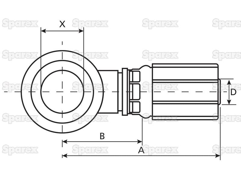 Gates Métrica Parafuso de retorno 3/8'' x M16 (S.116438)