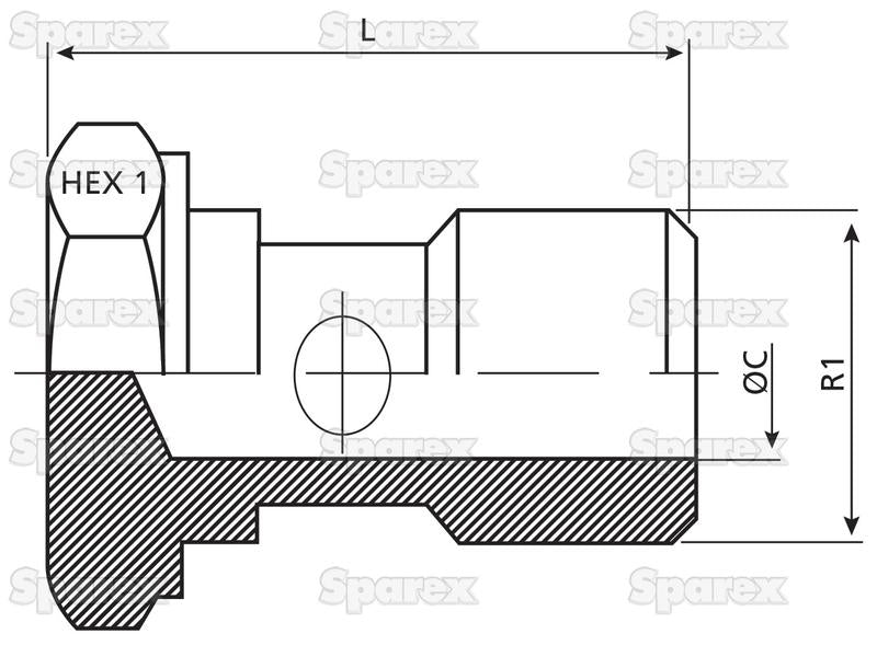 Dicsa BSP Parafuso de retorno 1/4 (S.116711)