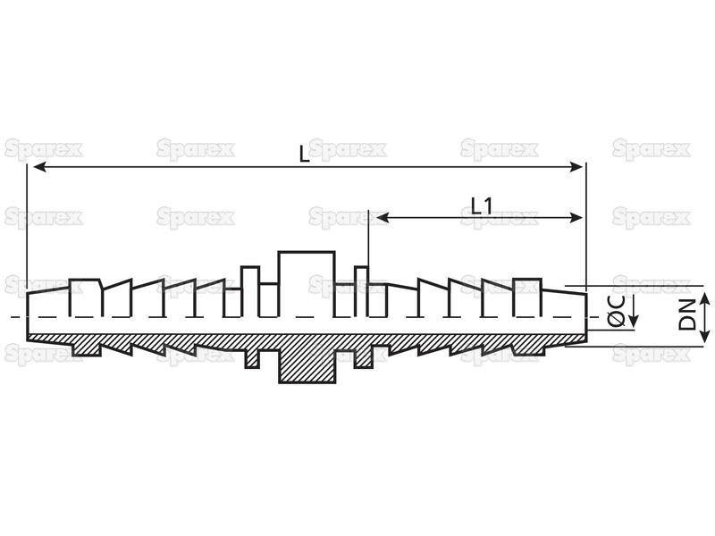 Dicsa Junção de mangueira 1/2'' Direito (hose break connection) (S.116719)