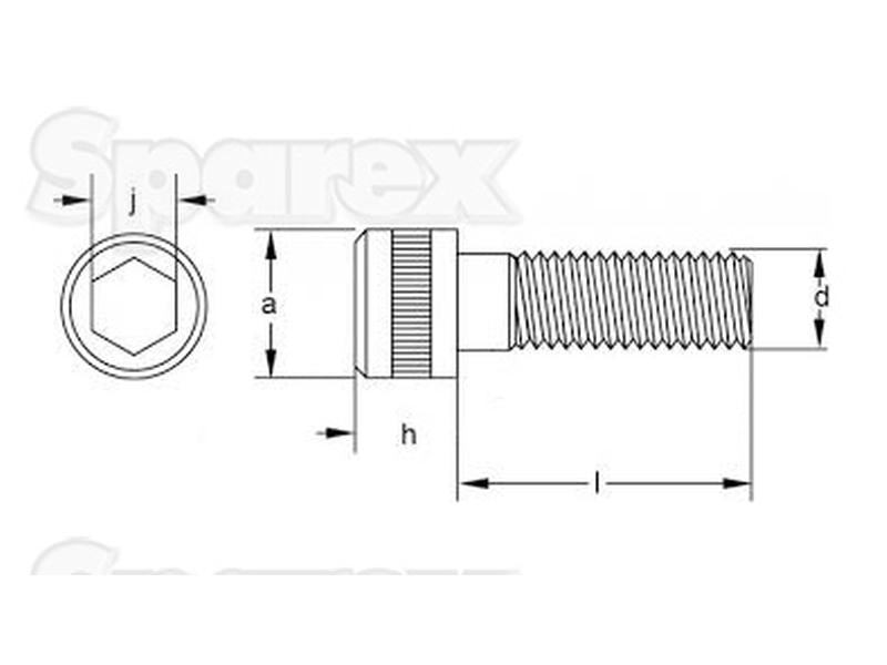 Parafuso flangeado SA M8 x 30mm (S.116981)