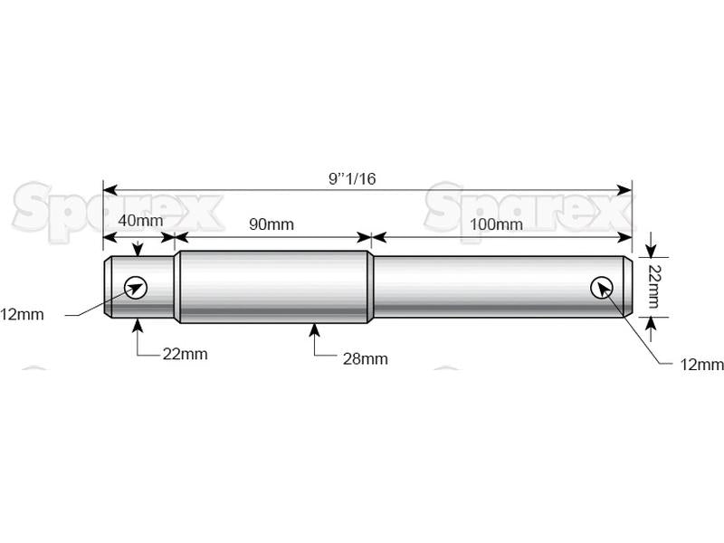 Munhao - Categoria dupla 22 - 28x230mm, Tamanho da rosca Tamanho da rosca 1/2 (S.11874)