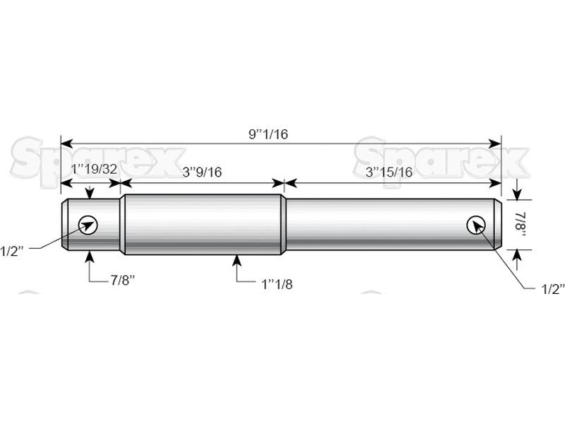 Munhao - Categoria dupla 22 - 28x230mm, Tamanho da rosca Tamanho da rosca 1/2 (S.11874)