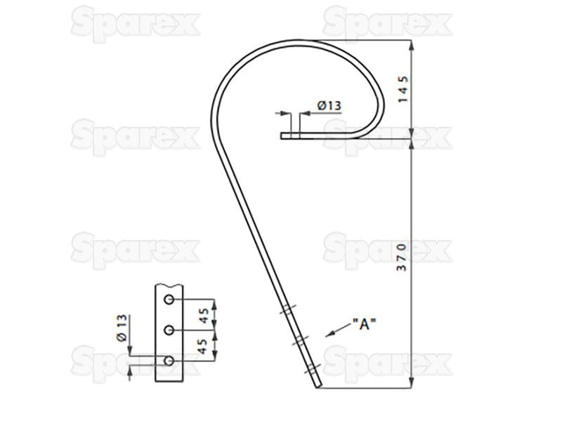 Mola 45 x 10mm Aplicavel em: 201787 3 HOLE (S.119484)