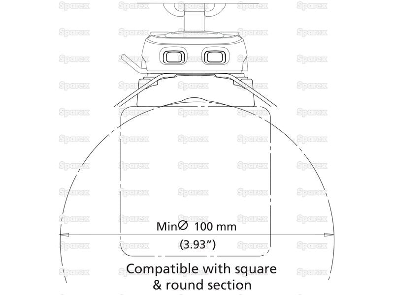 ROKK™ Mini montagem com abraçadeiras (S.119756)