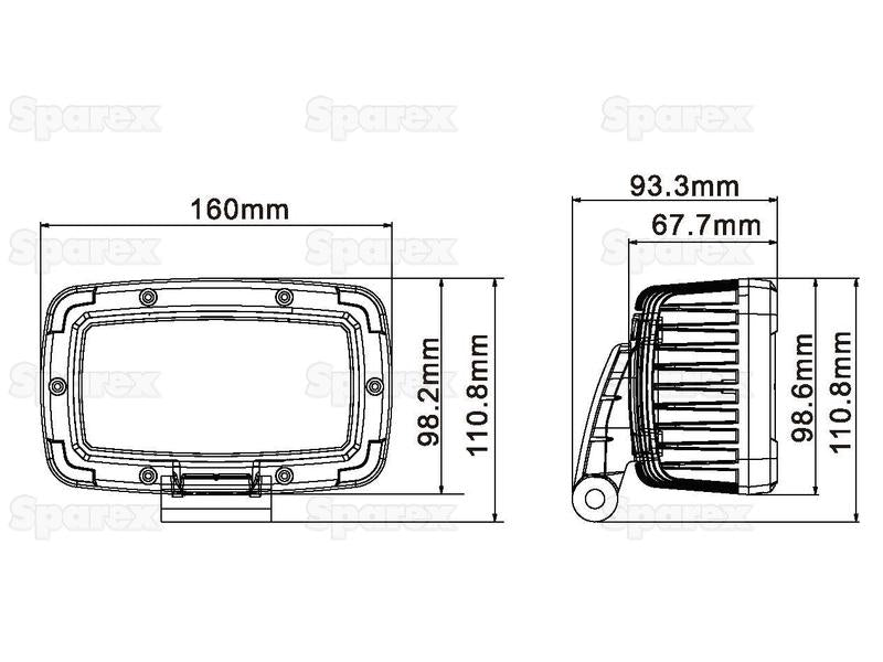 LED Farol, CISPR 25: Class 3, 5420 Lumens, 10-30V (S.119777)