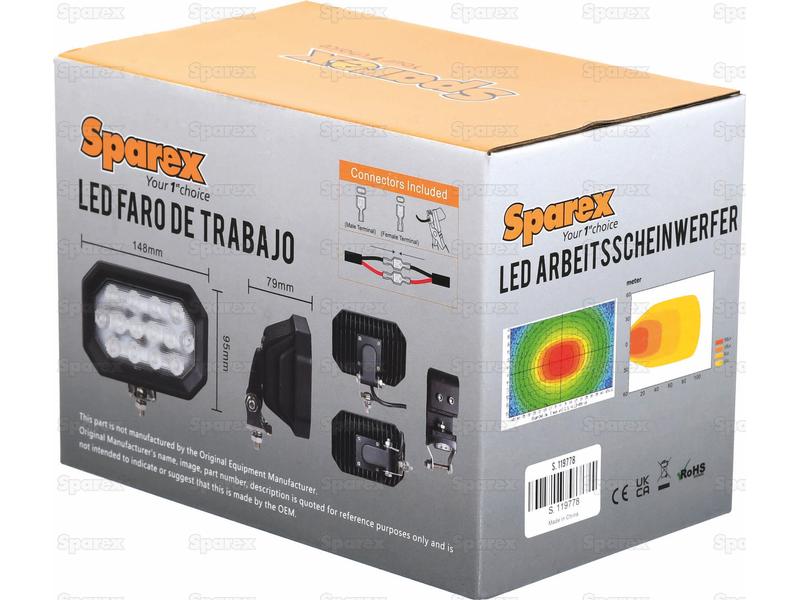 LED Farol, CISPR 25: Class 3, 2800 Lumens, 10-30V (S.119778)