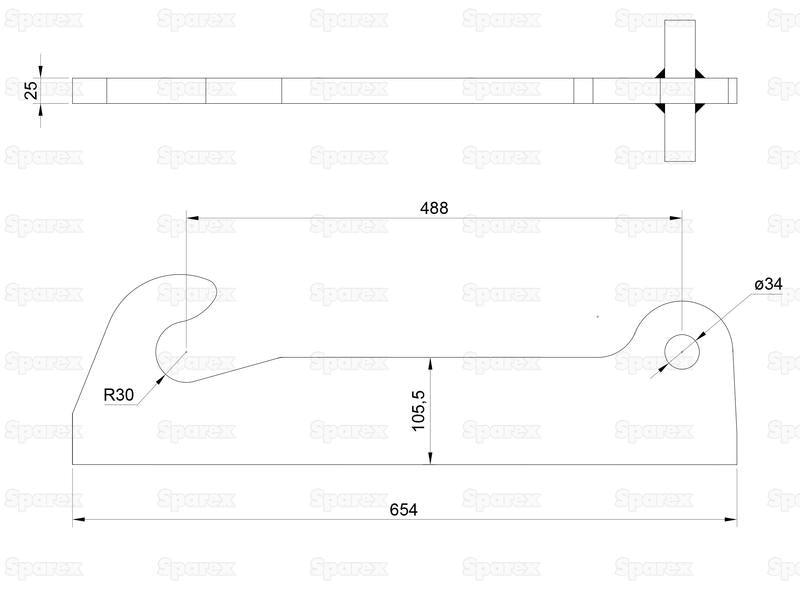 Conjunto de braços, Acessorios para: JCB Tool Carrier. (S.119883)