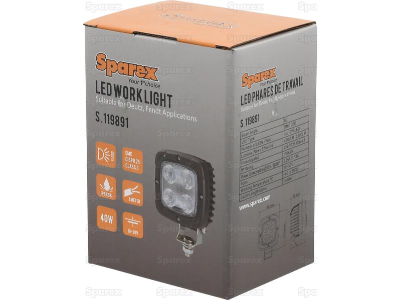 LED Farol, CISPR 25: Class 3, 4000 Lumens, 10-30V (S.119891)