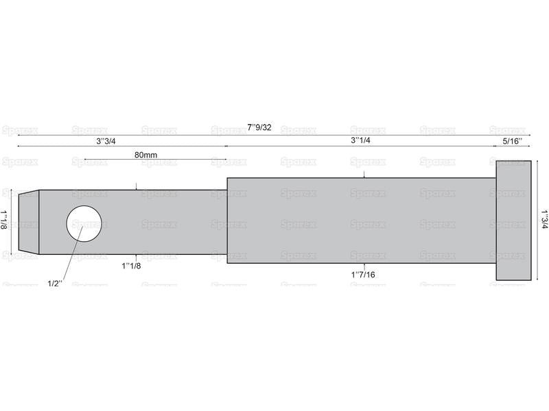 Munhao - Categoria dupla 28 - 36x185mm, Tamanho da rosca Tamanho da rosca 2/3 (S.12022)