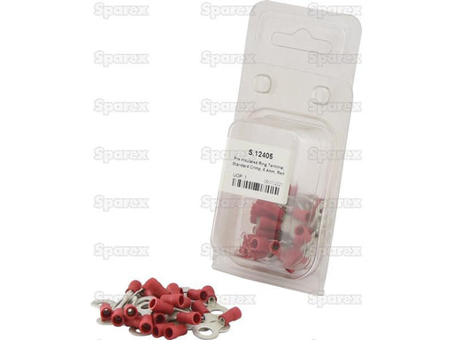 Terminal, Aperto Standard, 6.4mm, Vermelho (0.5 - 1.5mm) (Agripak 25 un) (S.12405)