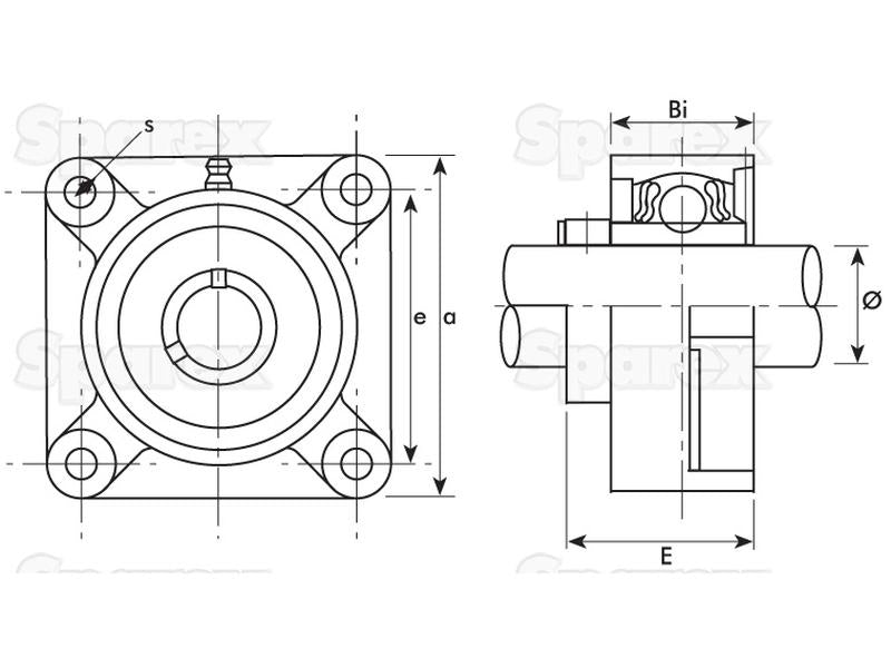 NTN SNR Rolamento (UCF207-22) (S.129737)