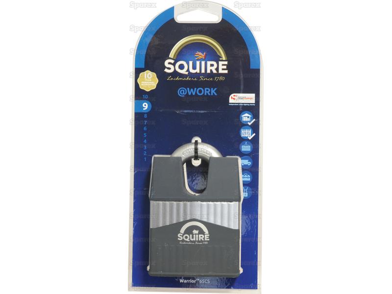 Squire 65CS Warrior Padlock, Largura da estrutura em: 65mm (Classificação de segurança: 9) (S.129865)