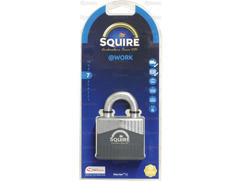 Squire 55 Warrior Padlock, Largura da estrutura em: 55mm (Classificação de segurança: 8) (S.129874)