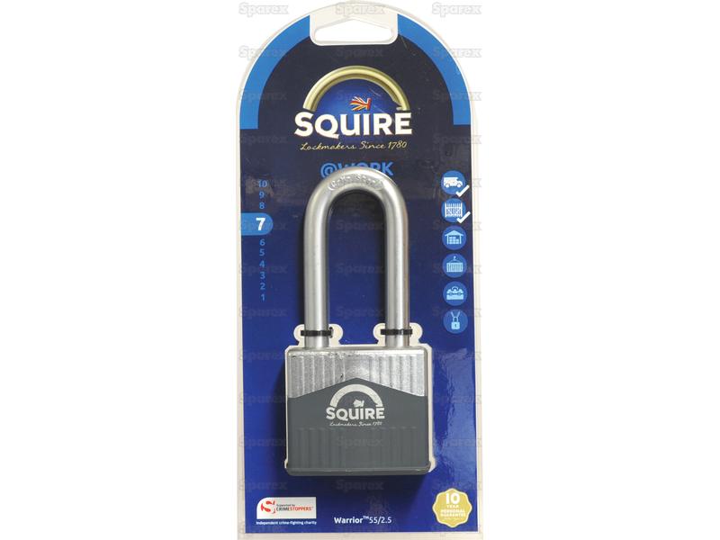 Squire 55/2.5 Warrior Padlock, Largura da estrutura em: 55mm (Classificação de segurança: 7) (S.129875)