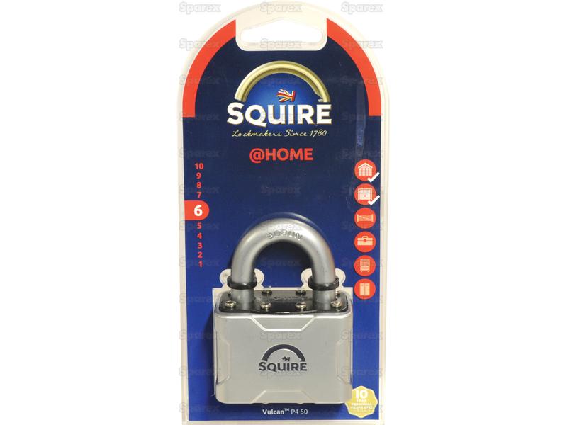 Squire P4 50 Vulcan Padlock, Largura da estrutura em: 55mm (Classificação de segurança: 6) (S.129897)