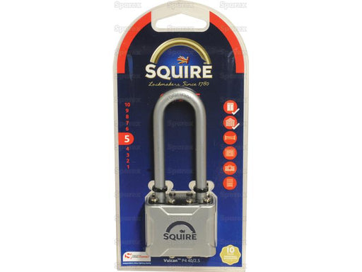 Squire P4 40/2.5 Vulcan Padlock, Largura da estrutura em: 48mm (Classificação de segurança: 5) (S.129903)