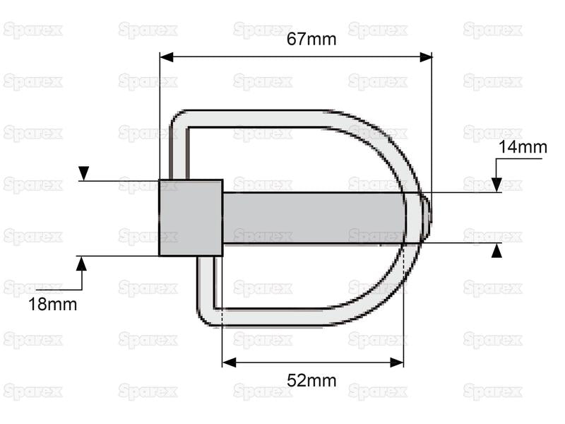 Cavilha estabilizador Ø14mm x 67mm (S.13254)