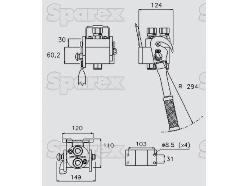 Multifaster Conecção - Rosca Fêmea - 1/2'' 3P208G Série (S.136301)