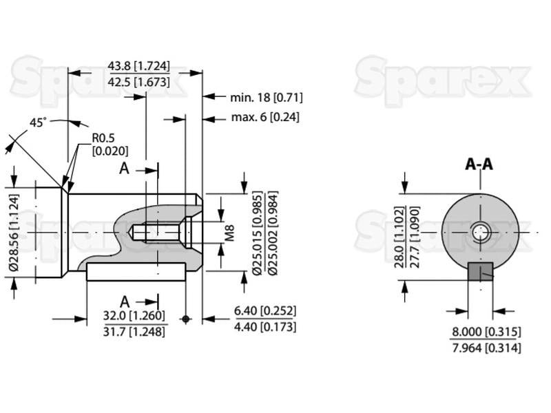 Danfoss Bomba hidráulica OMP160 160cc/rev com 25mm Cilíndrico Tipo de veio (S.137132)