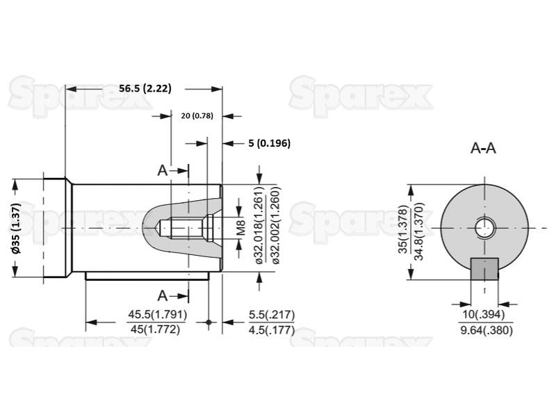 Trale Bomba hidráulica OMH200 200cc/rev com 32mm Cilíndrico Tipo de veio (S.137218)