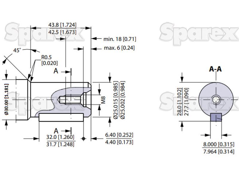 Trale Bomba hidráulica OMR250 250cc/rev com 25mm Cilíndrico Tipo de veio (S.137223)