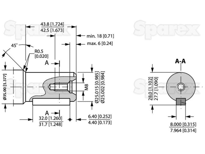 Trale Bomba hidráulica OMP160 160cc/rev com 25mm Cilíndrico Tipo de veio (S.137225)