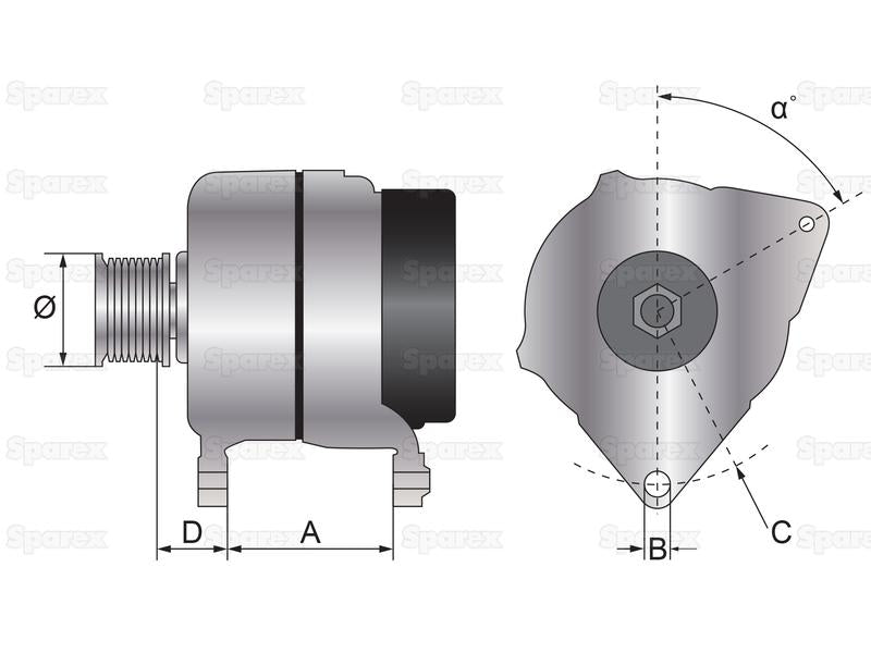 Alternador (Mahle) - 14V, 80 Amps (S.137289)